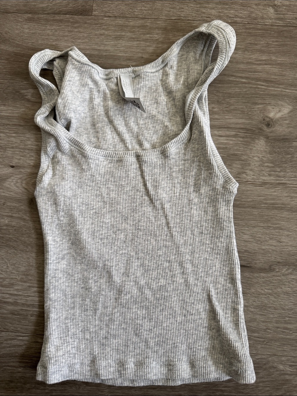 SKIMS Sleeveless Ribbed Tank Top - Light Gray